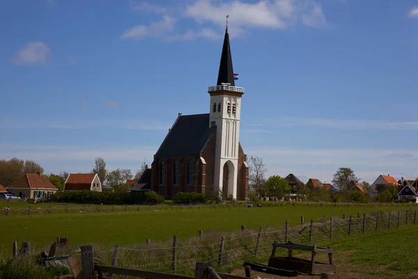 Kościół Holenderski Texel Holandia — Zdjęcie stockowe