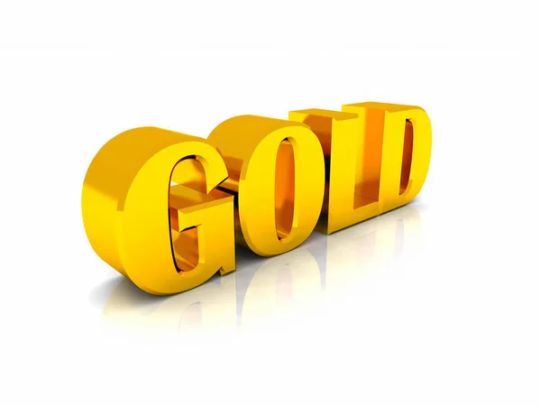 Word Gold Letters — Stock Photo, Image