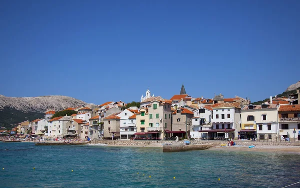 Vista Sobre Baía Baska Croatia — Fotografia de Stock