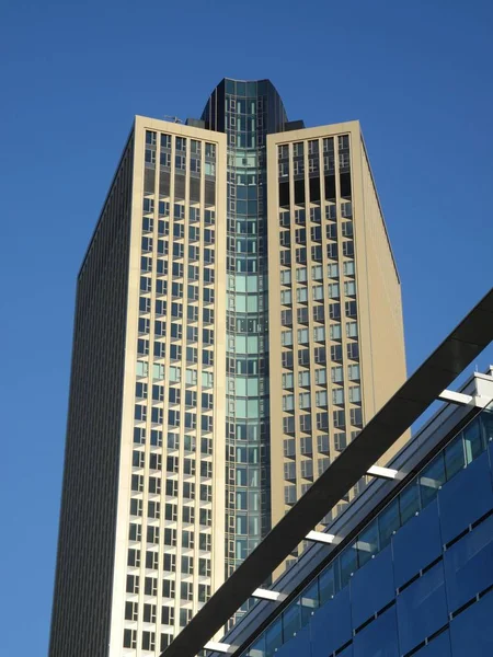 Festői Városi Kilátás Modern Felhőkarcolók Homlokzat — Stock Fotó