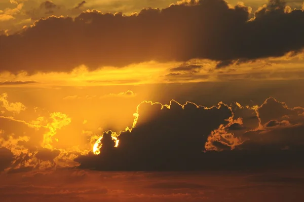 Όμορφος Βραδινός Ουρανός Κακόκεφος Ουρανός — Φωτογραφία Αρχείου