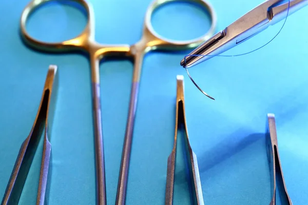 Operační Chirurgické Nástroje Medicína — Stock fotografie