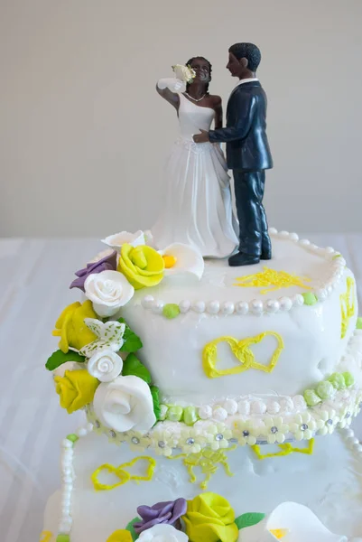 Wedding Cake Topper Couple Dancing — Stock Photo, Image