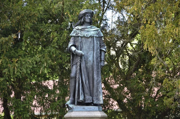Άγαλμα Ενός Στρατιώτη Στην Πόλη Του Petersburg Ρωσία — Φωτογραφία Αρχείου