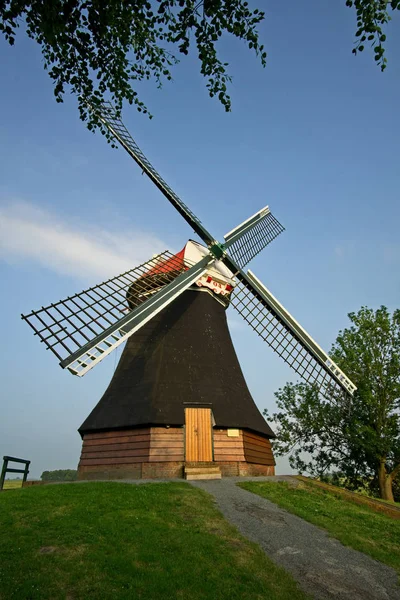 Old Scoop Mill Från 1804 Wynhamster Kolk Rheiderland Tyskland — Stockfoto
