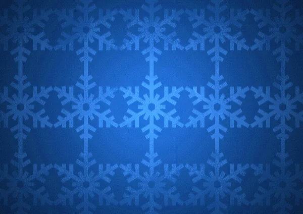 Padrão Azul Floco Neve Natal Com Holofotes — Fotografia de Stock