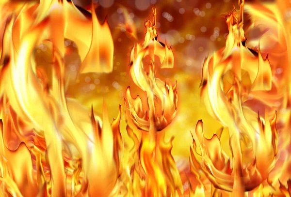 Концептуальное Изображение Горящего Знака Доллара Пламени Огня — стоковое фото