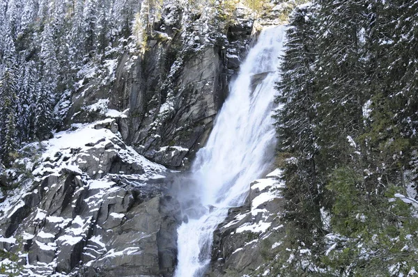 Krimml Wasserfall Wasserfall Krimmler Krimmler Wasserfall Österreich Alpen Berge Wasser — Stockfoto