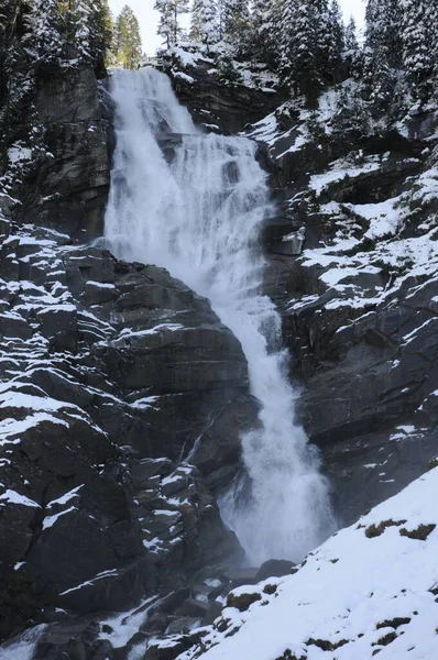 Krimml Wasserfall Wasserfall Krimmler Krimmler Wasserfall Österreich Alpen Berge Wasser — Stockfoto
