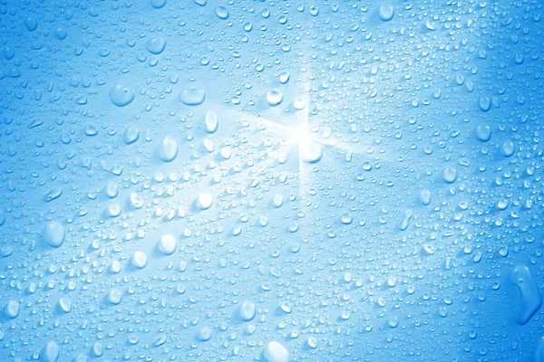 Primo Piano Sparato Gocce Pioggia Luce — Foto Stock