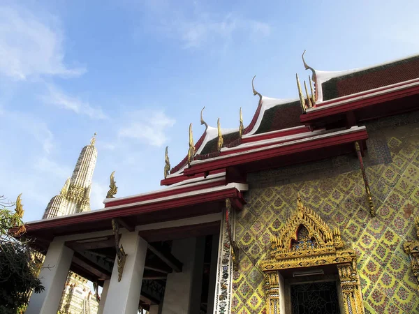 Nahaufnahme Tempelaussendetails Bangkok Thailand — Stockfoto