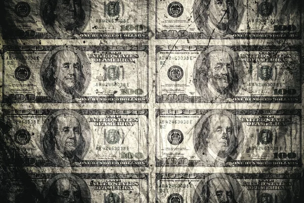 Dollarnoten Amerikanisches Geld — Stockfoto