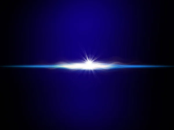 Hintergrundbild Von Defokussierten Abstrakten Lichtern Und Lichtstrahl Über Blauem Hintergrund — Stockfoto