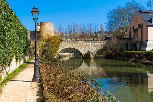 Lussemburgo Grund Lungo Fiume Alzette — Foto Stock