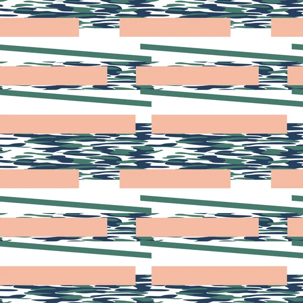 Camouflage Patroon Achtergrond Naadloze Vectorillustratie Klassieke Militaire Kledingstijl Camo Shirt — Stockfoto