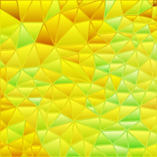 Абстрактний Векторний Мозаїчний Фон Вітражами Жовтий Зелений — стокове фото