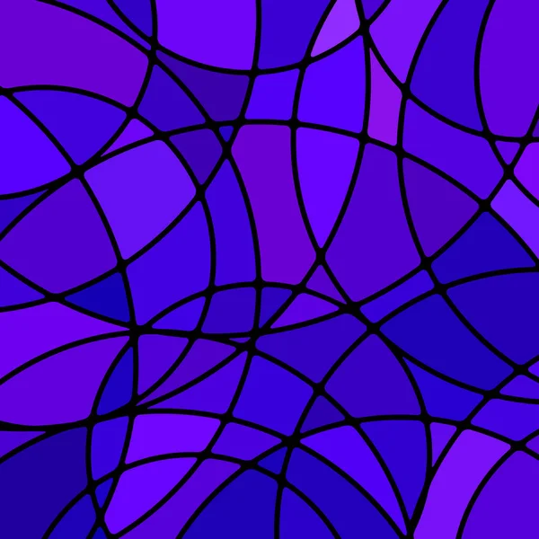 Vetor Abstrato Fundo Mosaico Vidro Manchado Azul Violeta — Fotografia de Stock