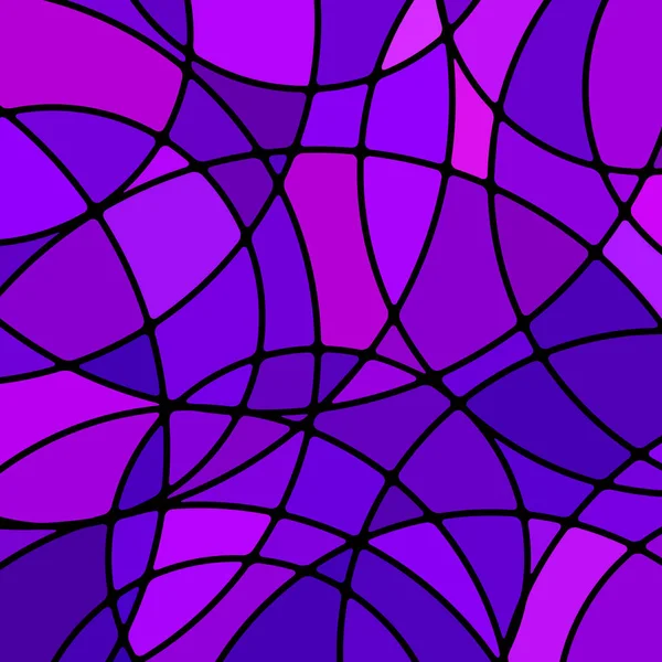 Abstrakt Vektor Färgat Glas Mosaik Bakgrund Lila Och Violett — Stockfoto