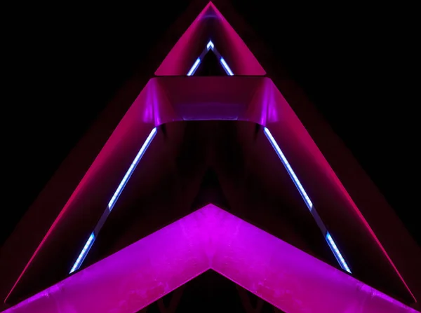 Ufo Forma Triangular Alienígena Artesanato — Fotografia de Stock
