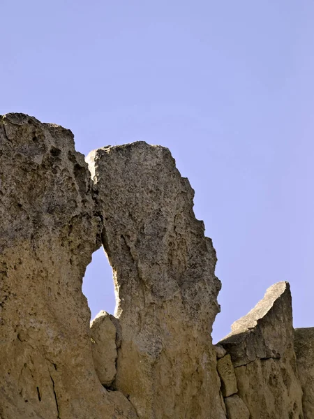 Világ Legrégebbi Szabadon Álló Épülete Hagar Qim Neolitikus Templomai Máltán — Stock Fotó