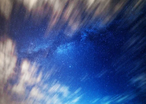 Droga Mleczna Gwiazdy Nocnym Niebie — Zdjęcie stockowe