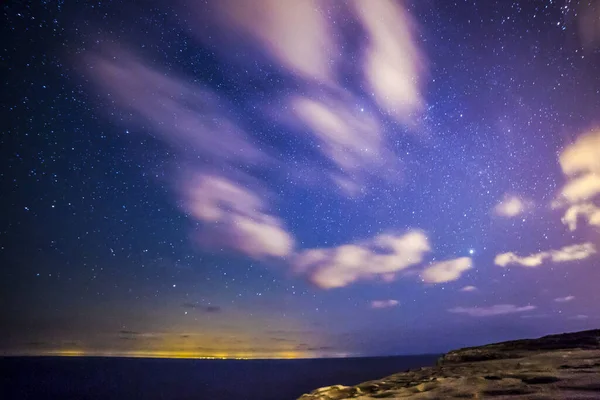 Voie Lactée Étoiles Dans Ciel Nocturne — Photo