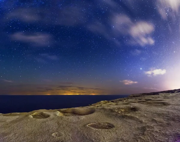 Paisaje Casi Ajeno Surrealista Realidad Disparado Isla Gozo Luz Luz —  Fotos de Stock