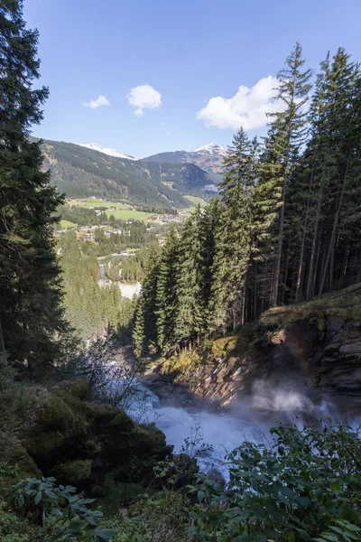 Krimml Cascate Natura Nella Foresta — Foto Stock