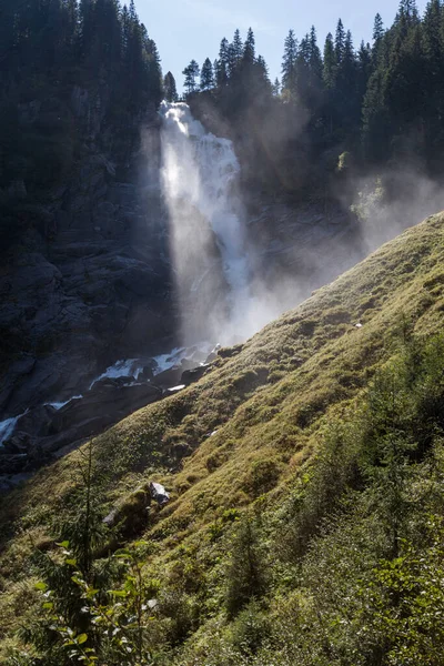 Cachoeiras Krimml Natureza Floresta — Fotografia de Stock
