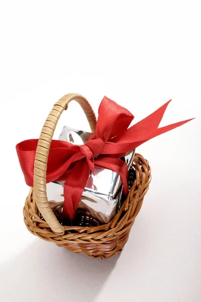 Image Gift Box Basket — Stock Photo, Image