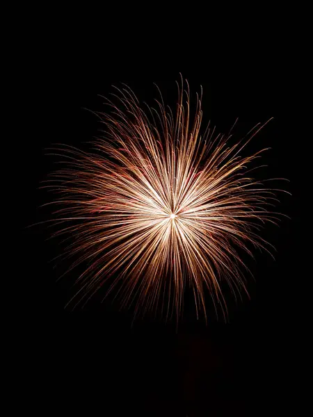 Exploding Colorful Fireworks Sky — Stock Photo, Image