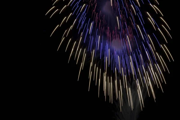 Feuerwerk Während Eines Festes Auf Malta Mittelmeer — Stockfoto