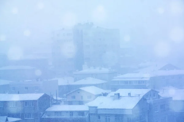 Een Beeld Van Stad Winter — Stockfoto