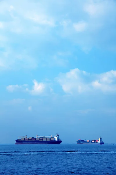 Image Big Ship Sea — Stock Photo, Image