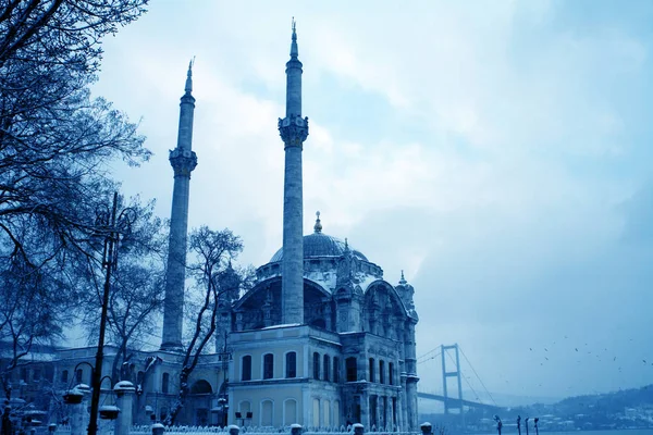 Ein Architektonisches Bild Der Ortakoy Moschee — Stockfoto