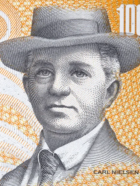 Carl Nielsen Retrato Dinheiro Dinamarquês — Fotografia de Stock