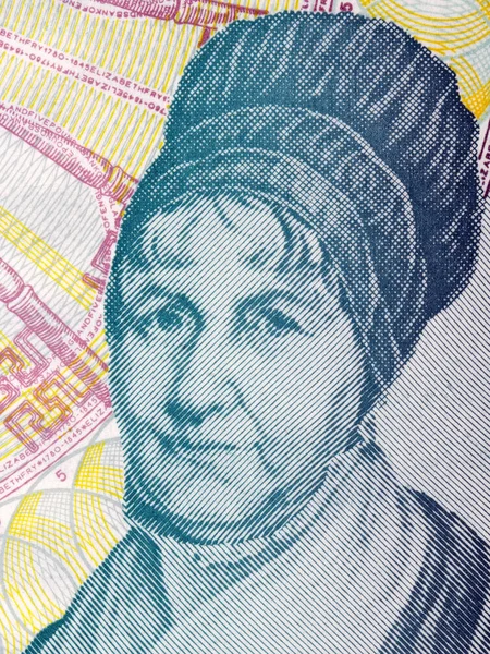Elisabeth Fry Retrato Dinheiro Inglês — Fotografia de Stock