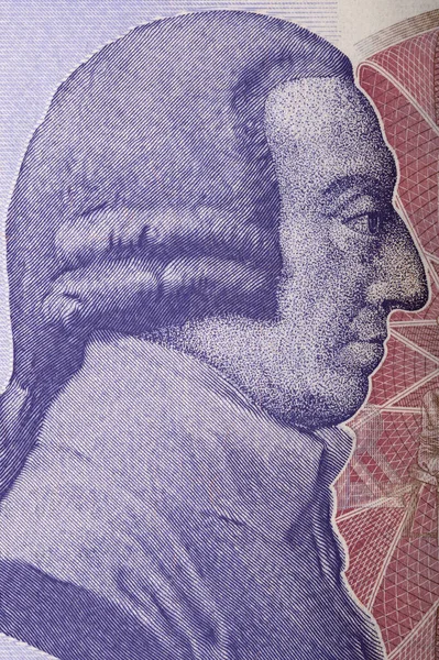 Adam Smith Portrét Anglických Peněz — Stock fotografie