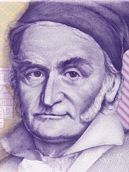 Retrato Carl Friedrich Gauss Deutsche Mark — Foto de Stock