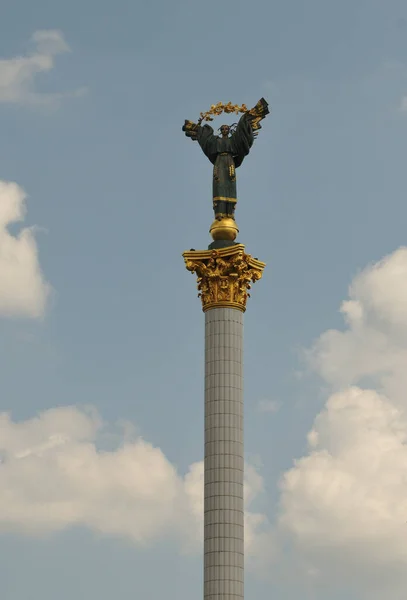 Monumento Independência Ukraine Monumento Dedicado Independência Ukraine Nesaleschnosti Majdan Kiev — Fotografia de Stock