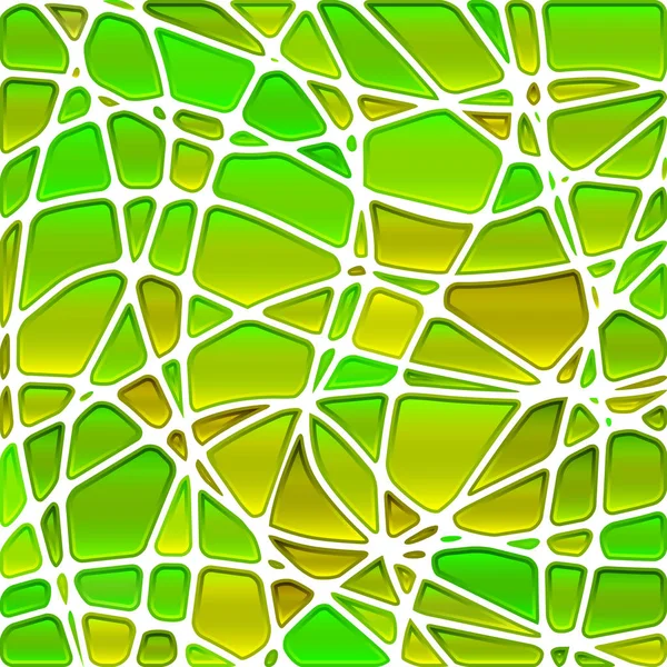 Abstrakcyjne Tło Mozaiki Wektorowej Zielone Żółte — Zdjęcie stockowe