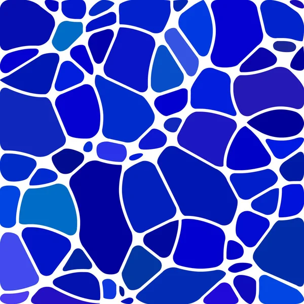 Elvont Vektor Festett Üveg Mozaik Háttér Kék Körök — Stock Fotó