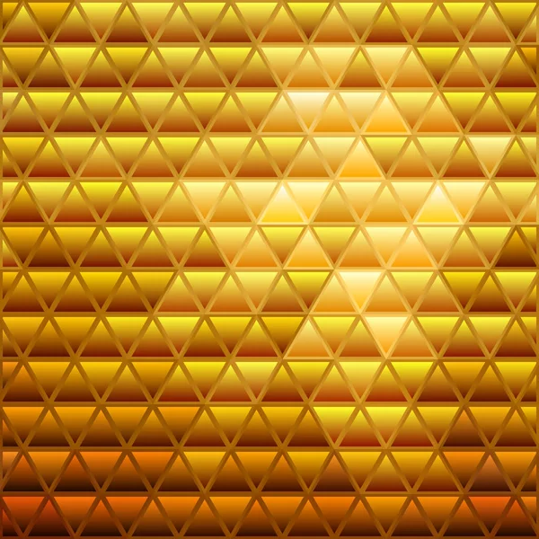 Абстрактний Векторний Мозаїчний Фон Вітражами Золотий — стокове фото