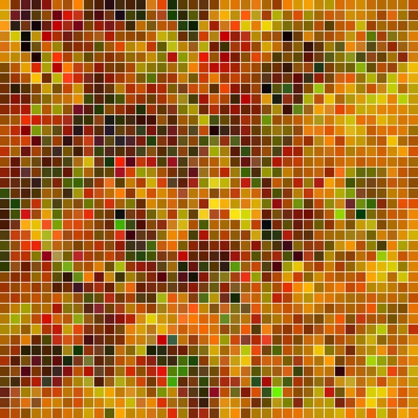 Astratto Vettore Quadrato Pixel Mosaico Sfondo Arancione — Foto Stock