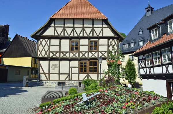 Leunend Huis Wernigerode — Stockfoto