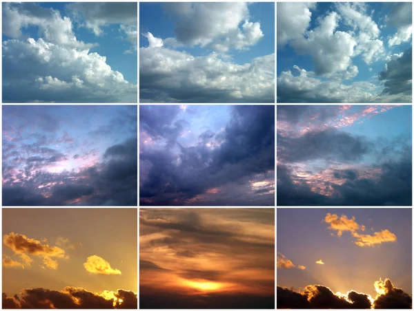 Group Cloudscape Variations Stock Image