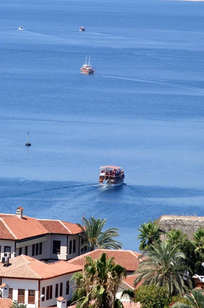 Antalya Bir Tekne Resmi — Stok fotoğraf