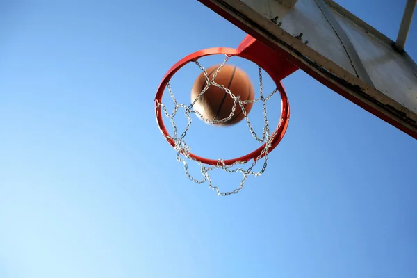 Ein Bild Von Basketballtopf Und Ball — Stockfoto