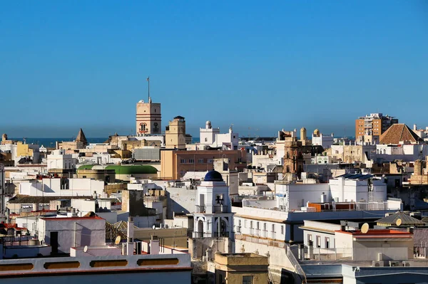Cádiz Con Torre Tavira — Foto de Stock