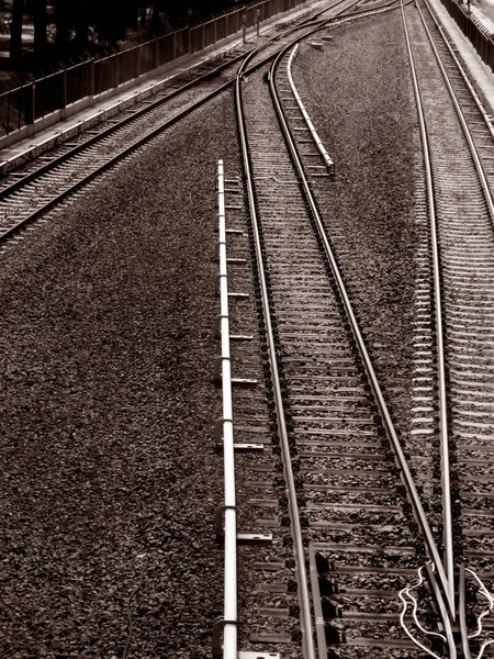 Una Imagen Del Ferrocarril Hierro —  Fotos de Stock